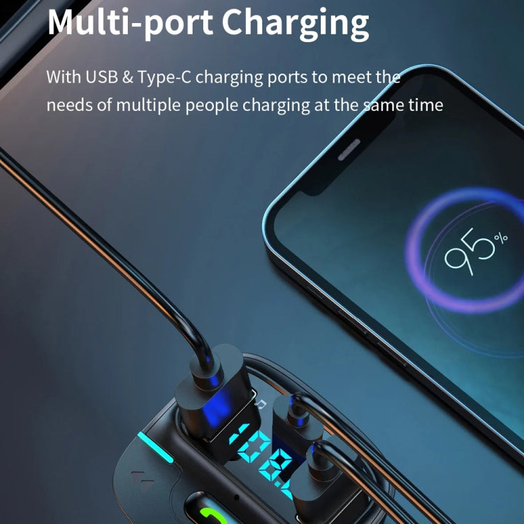 Car Bluetooth MP3 Player Ambient Light Charger, GZ03