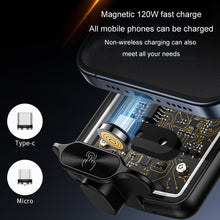 Load image into Gallery viewer, Car Magsafe Wireless Charger Transparent Induction 120W Fast Charging Universal Mobile Phone Bracket, Wireless Charger Mobile Phone Bracket