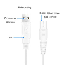 Load image into Gallery viewer, 1.25m For Shaver / Water Refill Device USB TTo 8-Figure Tail Charging Cable Power Cord