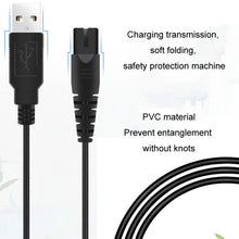 Load image into Gallery viewer, 1.25m For Shaver / Water Refill Device USB TTo 8-Figure Tail Charging Cable Power Cord
