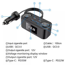 Load image into Gallery viewer, One To Four PD+QC Car Cigarette Lighter Multi-Port Mobile Phone Charger, Q5
