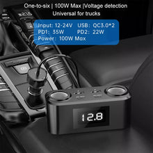 Load image into Gallery viewer, One To Four PD+QC Car Cigarette Lighter Multi-Port Mobile Phone Charger, Q5