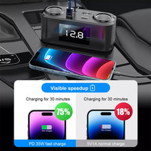 Load image into Gallery viewer, One To Four PD+QC Car Cigarette Lighter Multi-Port Mobile Phone Charger, Q5