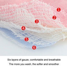 Load image into Gallery viewer, 2pcs Dual Sided Newborn Baby Petal Waterproof Bib Six Layers Gauze Cotton Plum Bib, Pork Pink, Pig Blue, Cedar Pink, Cloud Pink, Cloud blue, Alpaca Pink, Puppet Monkey, Giraffe, Mickey, Airplane, Crown, Classic Mushroom