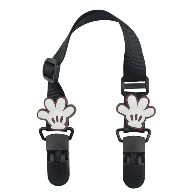 15-30cm Adjustable Baby Handkerchief Clip Infant Drool Towel Clip Cartoon Neck Tissue Clip