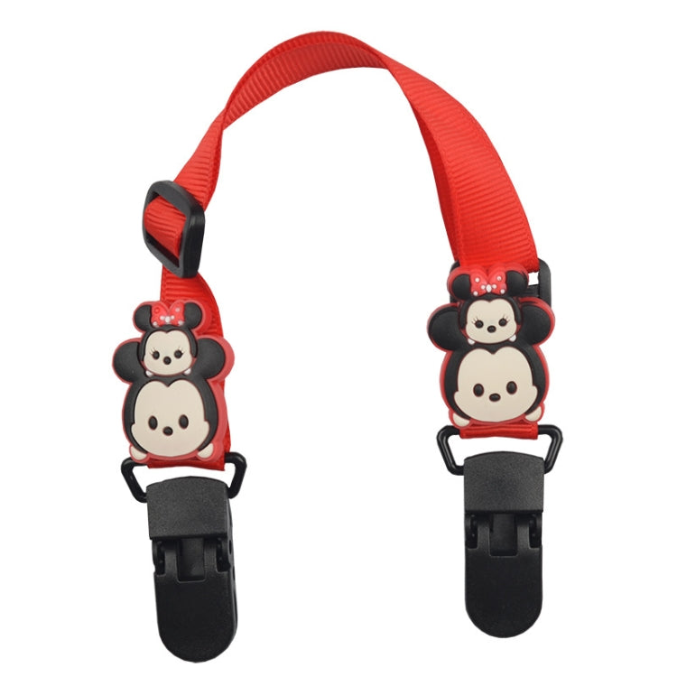 15-30cm Adjustable Baby Handkerchief Clip Infant Drool Towel Clip Cartoon Neck Tissue Clip