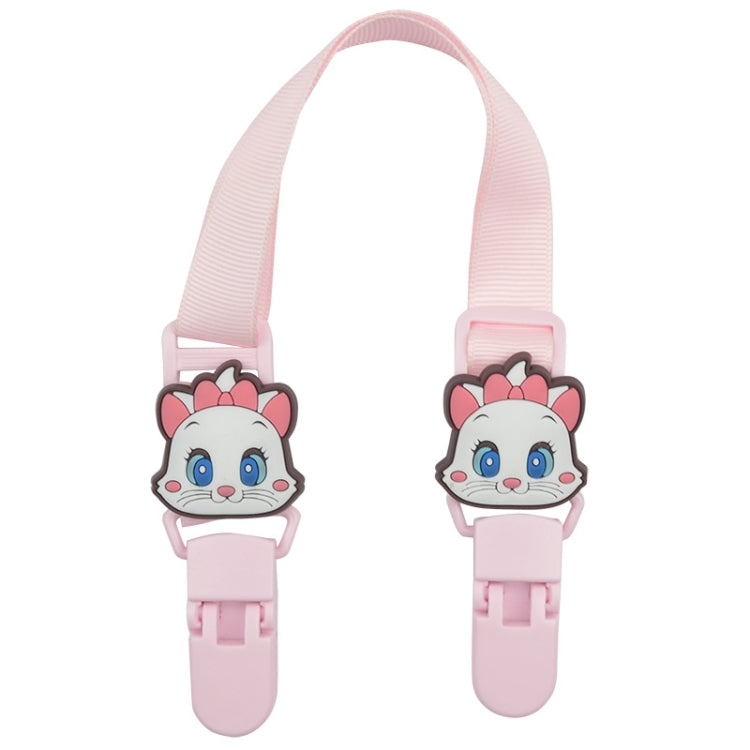 15-30cm Adjustable Baby Handkerchief Clip Infant Drool Towel Clip Cartoon Neck Tissue Clip