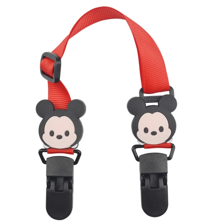 15-30cm Adjustable Baby Handkerchief Clip Infant Drool Towel Clip Cartoon Neck Tissue Clip