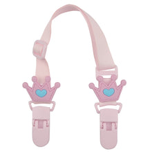 Load image into Gallery viewer, 15-30cm Adjustable Baby Handkerchief Clip Infant Drool Towel Clip Cartoon Neck Tissue Clip