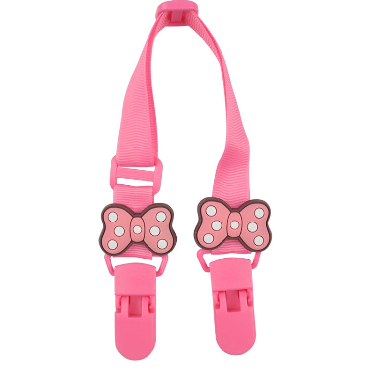 15-30cm Adjustable Baby Handkerchief Clip Infant Drool Towel Clip Cartoon Neck Tissue Clip