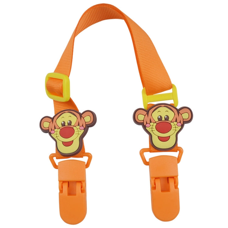 15-30cm Adjustable Baby Handkerchief Clip Infant Drool Towel Clip Cartoon Neck Tissue Clip