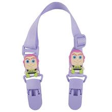 Load image into Gallery viewer, 15-30cm Adjustable Baby Handkerchief Clip Infant Drool Towel Clip Cartoon Neck Tissue Clip