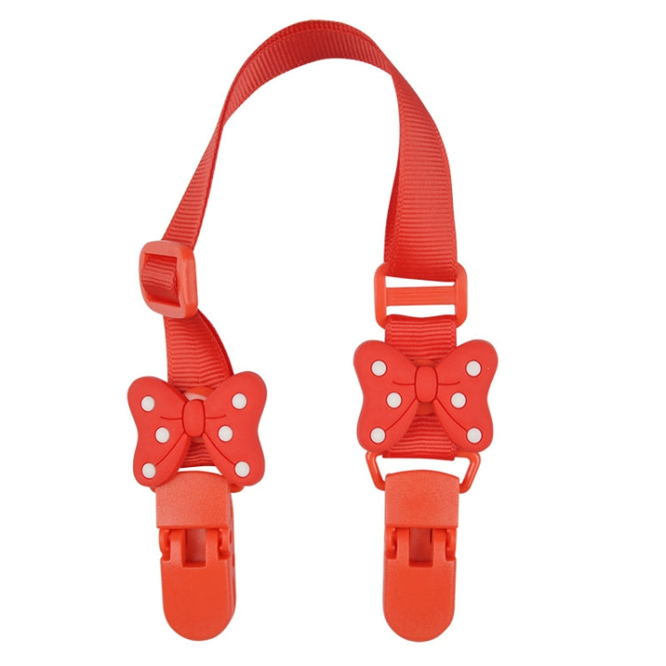 15-30cm Adjustable Baby Handkerchief Clip Infant Drool Towel Clip Cartoon Neck Tissue Clip