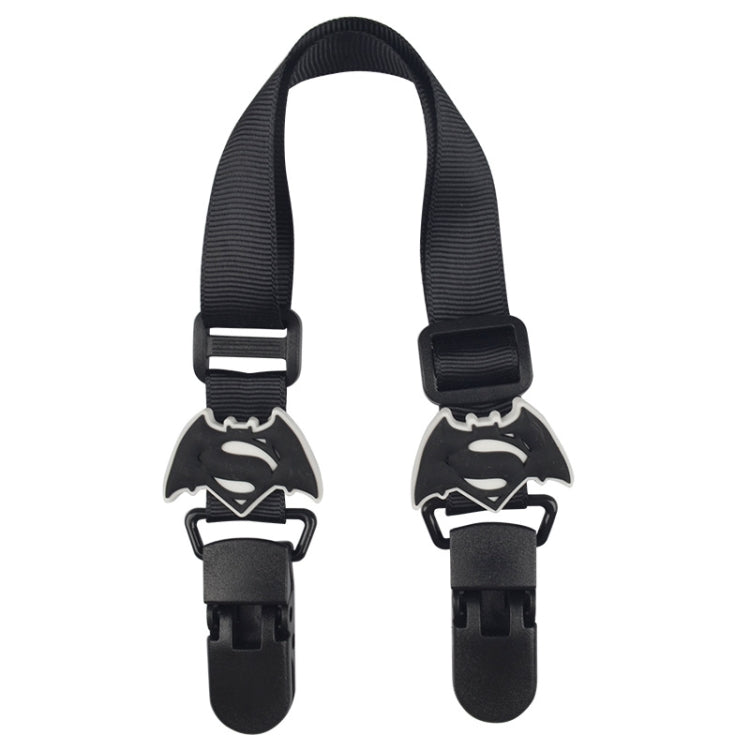 15-30cm Adjustable Baby Handkerchief Clip Infant Drool Towel Clip Cartoon Neck Tissue Clip