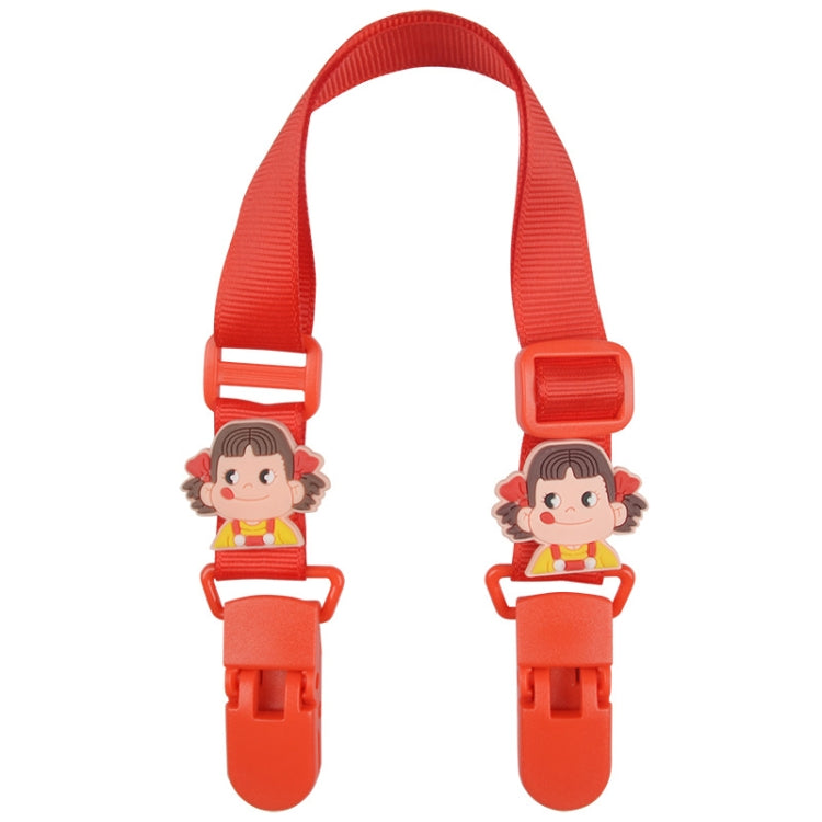 15-30cm Adjustable Baby Handkerchief Clip Infant Drool Towel Clip Cartoon Neck Tissue Clip