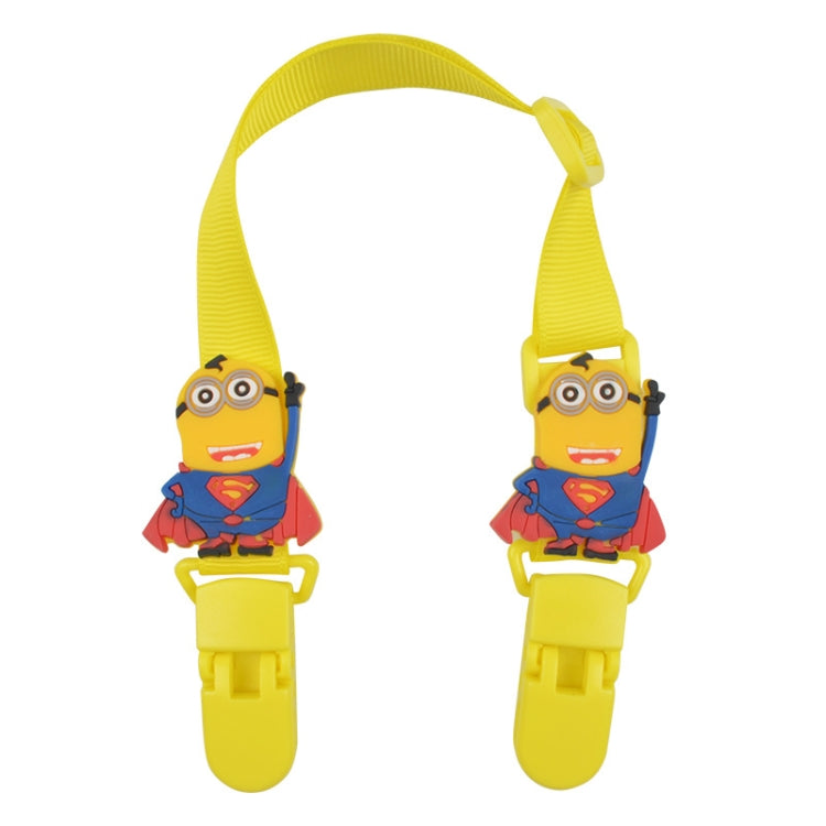 15-30cm Adjustable Baby Handkerchief Clip Infant Drool Towel Clip Cartoon Neck Tissue Clip