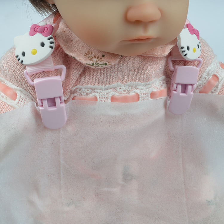 15-30cm Adjustable Baby Handkerchief Clip Infant Drool Towel Clip Cartoon Neck Tissue Clip