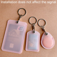 Load image into Gallery viewer, Access Control Elevator Card Holder Proximity Card Protector Keychain With Pull Ring, Water Drop Black, Water Drop Pink, Water Drop White, Small Square Black, Small Square Pink, Small Square White, Large Black, Large Pink, Large White