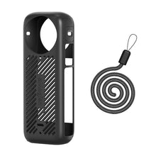 Load image into Gallery viewer, For Insta360 X4 AMagisn Silicone Protective Cover, Body Case + Lens Cover Black, Body Case + Lens Cover Gray, Body Case Black, Body Case Gray, Lens Cover Black, Lens Cover Gray