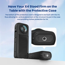Load image into Gallery viewer, For Insta360 X4 AMagisn Silicone Protective Cover, Body Case + Lens Cover Black, Body Case + Lens Cover Gray, Body Case Black, Body Case Gray, Lens Cover Black, Lens Cover Gray