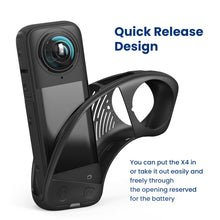 Load image into Gallery viewer, For Insta360 X4 AMagisn Silicone Protective Cover, Body Case + Lens Cover Black, Body Case + Lens Cover Gray, Body Case Black, Body Case Gray, Lens Cover Black, Lens Cover Gray