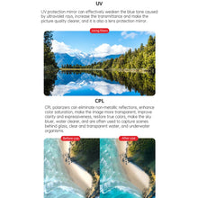 Load image into Gallery viewer, For DJI Avata 2 Traverser Filter Accessories Camera Scrim Polarizing Lens, JSR-2050-01 MCUV, JSR-2050-04 CPL, JSR-2050-05 ND8, JSR-2050-06 ND16, JSR-2050-07 ND32, JSR-2050-08 ND64, JSR-2050-09 ND256, JSR-2050-10 ND8PL, JSR-2050-11 ND16PL               ...