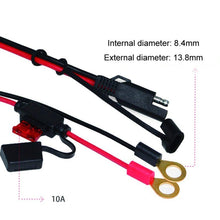 Load image into Gallery viewer, SAE To O-Type Ring Connector Quick Disconnect SAE Car Storage Battery Extension Cable
