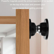 Load image into Gallery viewer, No Punching Silicone Household Strong Magnetic Silent Anti-collision Door Stopper, Transparent, Black, White