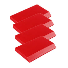 Load image into Gallery viewer, 4pcs Car Cleaning Glass Water Film Soft Rubber Scraper, Short Red, Long Red, Short  Orange, Long Orange