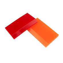 Load image into Gallery viewer, 4pcs Car Cleaning Glass Water Film Soft Rubber Scraper, Short Red, Long Red, Short  Orange, Long Orange