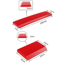 Load image into Gallery viewer, 4pcs Car Cleaning Glass Water Film Soft Rubber Scraper, Short Red, Long Red, Short  Orange, Long Orange