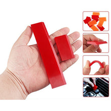 Load image into Gallery viewer, 4pcs Car Cleaning Glass Water Film Soft Rubber Scraper, Short Red, Long Red, Short  Orange, Long Orange