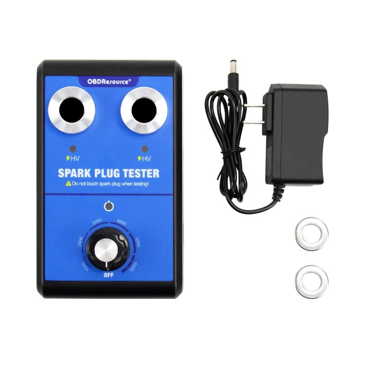 OBDResource High-Pressure Adjustable Dual-Hole Spark Plug Ignition Detector, EU Plug, US Plug