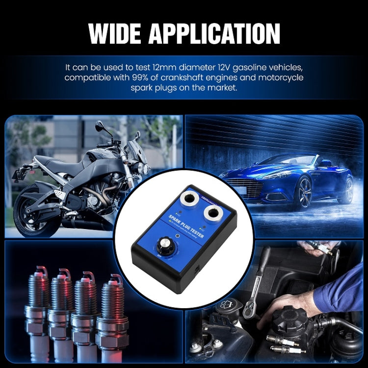 OBDResource High-Pressure Adjustable Dual-Hole Spark Plug Ignition Detector, EU Plug, US Plug