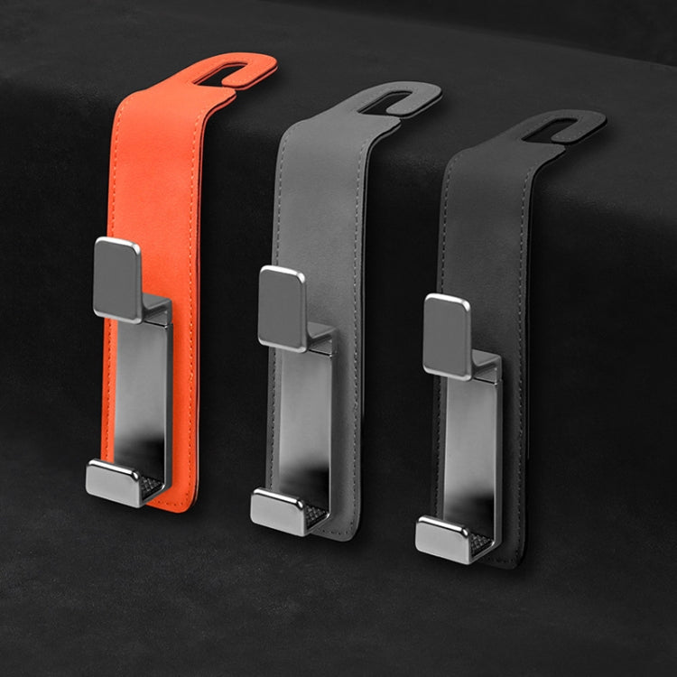 Car Multifunctional Hidden Hook Seat Back Storage Hook, Black, Gray, Orange