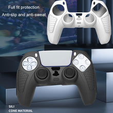 Load image into Gallery viewer, For PS5 Gamepad Silicone Protective Case Anti-Skid Soft Silicone Cover, White, Blue, Black, White+2 Hats, Blue+2 Hats, Black+2 Hats, White+8 Hats, Blue+8 Hats, Black+8 Hats