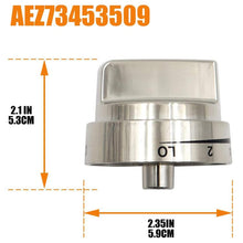 Load image into Gallery viewer, Oven Stove Knob Assembly For AEZ73453509/AEZ72909008, 1pcs 6.3mm D Shape