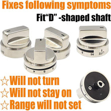 Load image into Gallery viewer, Oven Stove Knob Assembly For AEZ73453509/AEZ72909008, 1pcs 6.3mm D Shape