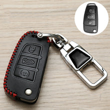 Load image into Gallery viewer, Car Folding Key Cover Multifunctional Keychain Anti-lost Number Plate, For Audi A, For Audi B, For Audi C, For Audi D
