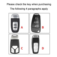 Load image into Gallery viewer, Car Folding Key Cover Multifunctional Keychain Anti-lost Number Plate, For Audi A, For Audi B, For Audi C, For Audi D