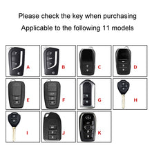 Load image into Gallery viewer, For Toyota Car Key Cover Multifunctional Keychain Anti-lost Number Plate, A, B, C, D, E, F, G, H, I, J, K