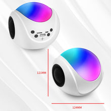 Load image into Gallery viewer, SY-688 TWS RGB Colorful Light Mini Card Bluetooth Speaker, SY-688 White