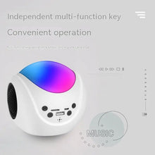 Load image into Gallery viewer, SY-688 TWS RGB Colorful Light Mini Card Bluetooth Speaker, SY-688 White