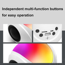 Load image into Gallery viewer, SY-688 TWS RGB Colorful Light Mini Card Bluetooth Speaker, SY-688 White
