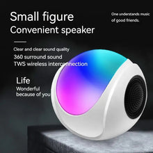 Load image into Gallery viewer, SY-688 TWS RGB Colorful Light Mini Card Bluetooth Speaker, SY-688 White