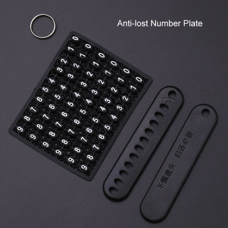 For Renault Car Key Cover Multifunctional Keychain Anti-lost Number Plate, A, B