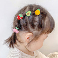 Load image into Gallery viewer, 10pcs /Set Children Lovely Hair Bands Ring Baby Small Unbreakable Hair Headband, Flowers 1, Avocado, Fruits And Vegetables, Flowers 2, Colorful Eight Petal Flowers, Pink Candy, Frog Animals, Ice Cream, Watermelon Fruits, Transparent Daisies, Cream Colo...