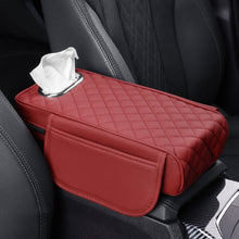 Load image into Gallery viewer, Car Armrest Box Booster Pad Widened Interior Tissue Box, Black, Volcanic Red, Mocha Brown, Beige, Black Red, Gray, Brown