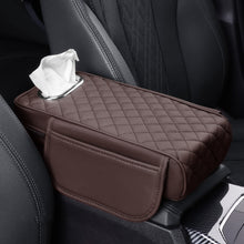 Load image into Gallery viewer, Car Armrest Box Booster Pad Widened Interior Tissue Box, Black, Volcanic Red, Mocha Brown, Beige, Black Red, Gray, Brown