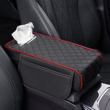 Load image into Gallery viewer, Car Armrest Box Booster Pad Widened Interior Tissue Box, Black, Volcanic Red, Mocha Brown, Beige, Black Red, Gray, Brown